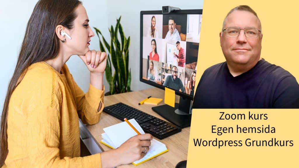 Zoom Kurs Egen hemsida Wordpress Grundkurs